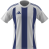 ADIDAS STRIPED 24 JSY - WHITE/ROYBLU