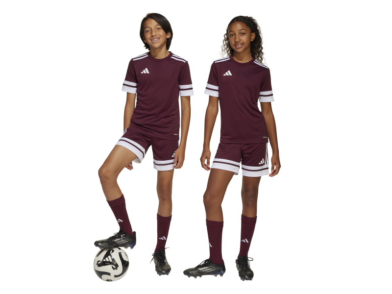 ADIDAS SQUADRA25 SHORTS JR. - TEAM MAROON 2/WHITE