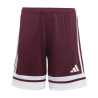 ADIDAS SQUADRA25 SHORTS JR. - TEAM MAROON 2/WHITE