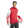 ADIDAS SQUADRA25 HOODY - TEAM POWER RED 2/WHITE