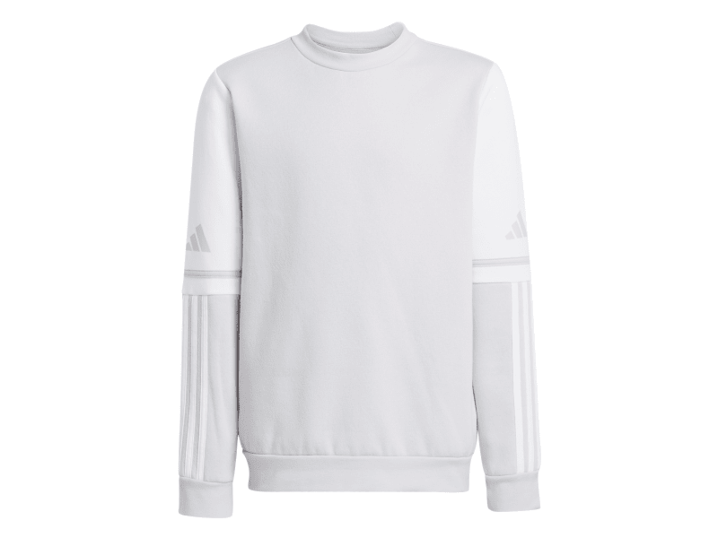 ADIDAS SQUADRA25 SWEAT CREW JR. - TEAM LIGHT GREY/WHITE