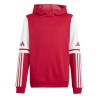 ADIDAS SQUADRA25 SWEAT HOODY JR. - TEAM POWER RED 2/WHITE