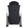 ADIDAS SQUADRA25 SWEAT  HOODY JR. - BLACK/WHITE