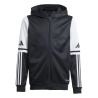 ADIDAS SQUADRA25 HOODY JR. - BLACK/WHITE