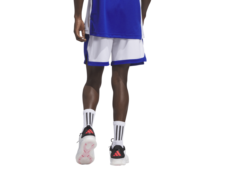 ADIDAS 3G SPEED REV. BASKETBALL AEROREADY SHORTS - WHITE/TEAM ROYAL BLUE