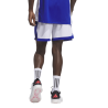 ADIDAS 3G SPEED REV. BASKETBALL AEROREADY SHORTS - WHITE/TEAM ROYAL BLUE