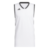 ADIDAS 3G SPEED REV. BASKETBALL AEROREADY JERSEYS - WHITE/BLACK
