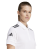 ADIDAS SQUADRA25 COTTON POLO - WHITE/BLACK