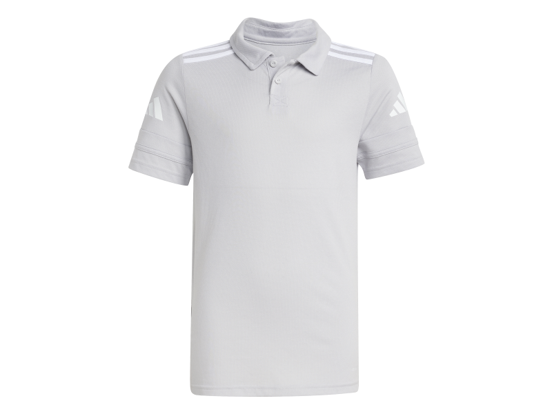 ADIDAS SQUADRA25 COTTON POLO JR. - TEAM LIGHT GREY/WHITE
