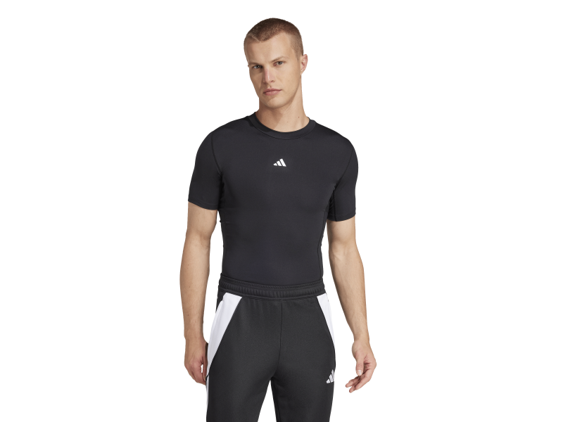 ADIDAS TECHFIT SHORT SLEEVE TEE MEN - BLACK