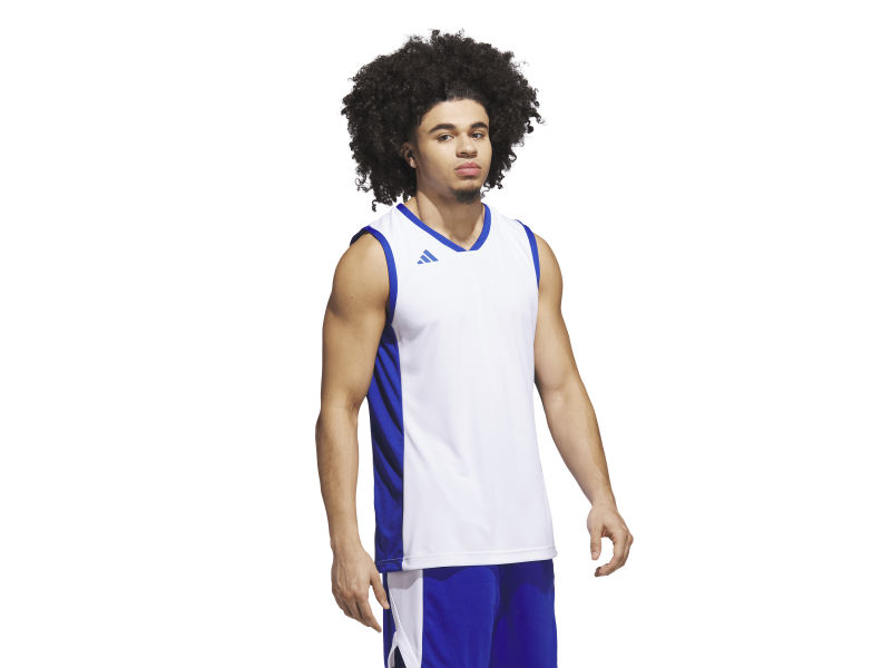 ADIDAS 3G SPEED REV. BASKETBALL AEROREADY JERSEYS - WHITE/TEAM ROYAL BLUE