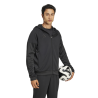 ADIDAS TIRO25 FULL ZIP HOODIE - BLACK