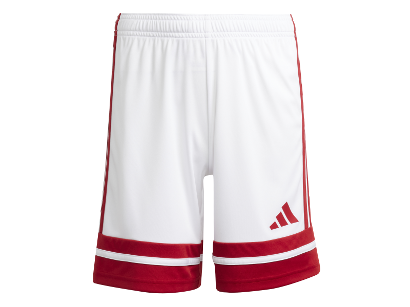 ADIDAS SQUADRA25 SHORTS JR. - WHITE/TEAM POWER RED 2