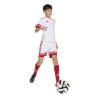 ADIDAS SQUADRA25 SHORTS JR. - WHITE/TEAM POWER RED 2