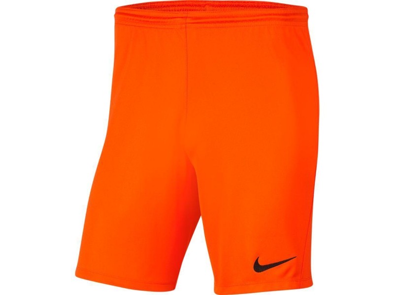 NIKE PANTALONCINO PARK 3 JR - ORANGE/BLACK