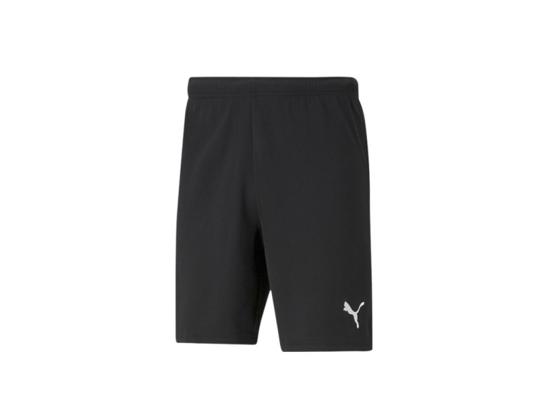 PUMA PANTALONCINO TEAMRISE - BLACK/ WHITE