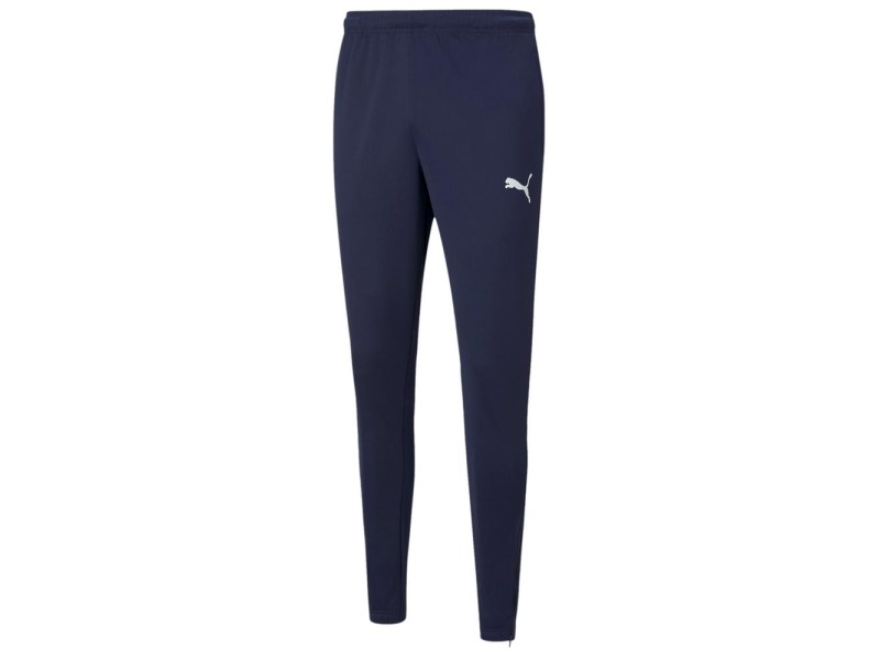 PUMA PANTALONE TEAMRISE POLY TRAINING - PEACOAT/WHITE