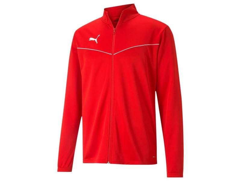 PUMA GIACCA TEAMRISE TRAINING POLY - RED/WHITE