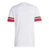 ADIDAS SQUADRA25 JERSEY SHORT SLEEVE - WHITE/TEAM POWER RED 2