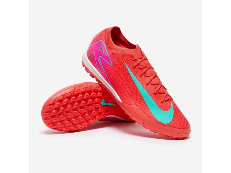 NIKE SCARPA MERCURIAL VAPOR 16 CLUB JR. - EMBER GLOW/AURORA GREEN