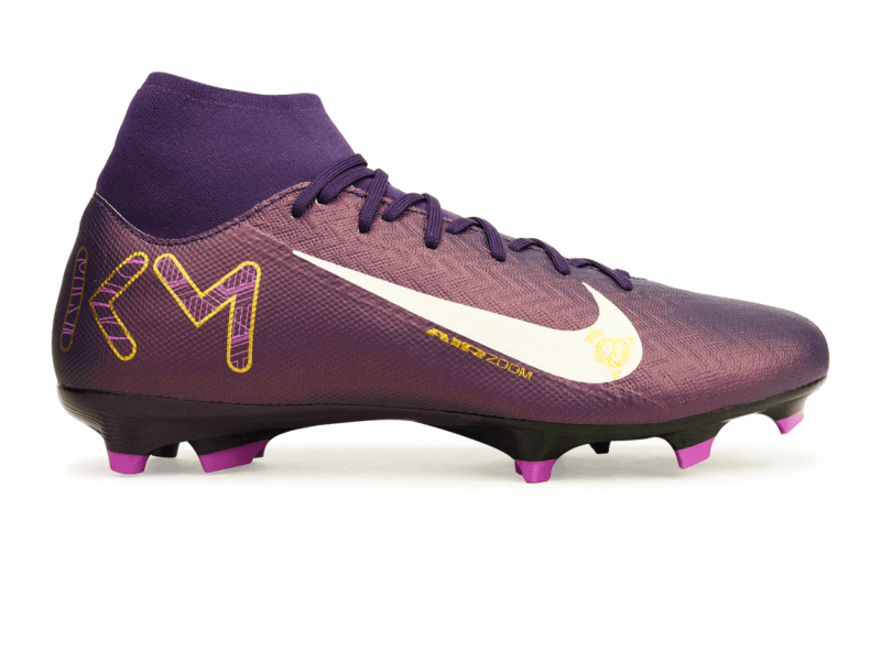 NIKE SCARPA ZM SUPERFLY 10 ACAD KM FG/MG - GRAND PURPLE/PALE IVORY