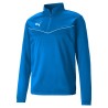 PUMA FELPA TEAMRISE 1/4 ZIP - ELECTRIC BLUE LEMONADE