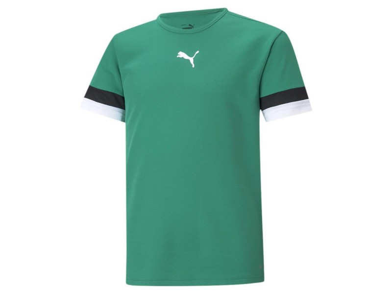 PUMA MAGLIA TEAMRISE JR - PEPPER GREEN/ BLACK