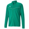 PUMA GIACCA TEAMRISE TRAINING POLY - PEPPER GREEN/ WHITE