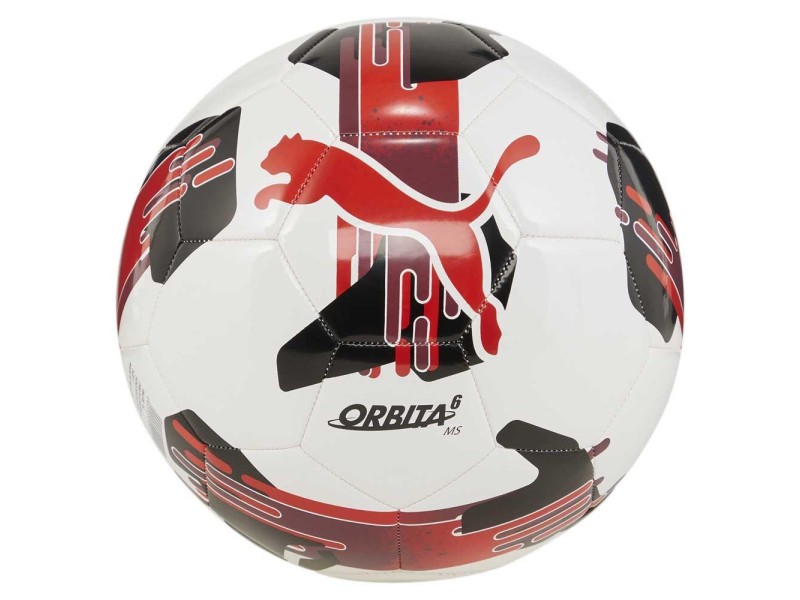 PUMA PALLONE ORBITA 6 MS - WHITE/RED