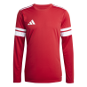 ADIDAS SQUADRA25 JERSEY LONG SLEEVE - TEAM POWER RED 2/WHITE