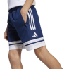 ADIDAS SQUADRA25 DOWNTIME WOVEN SHORT JR. - TEAM NAVY BLUE 2/WHITE