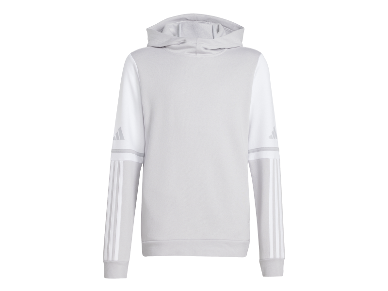 ADIDAS SQUADRA25 SWEAT HOODY JR. - TEAM LIGHT GREY/WHITE