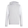 ADIDAS SQUADRA25 SWEAT HOODY JR. - TEAM LIGHT GREY/WHITE