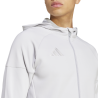 ADIDAS TIRO25 FULL ZIP HOODIE - TEAM LIGHT GREY
