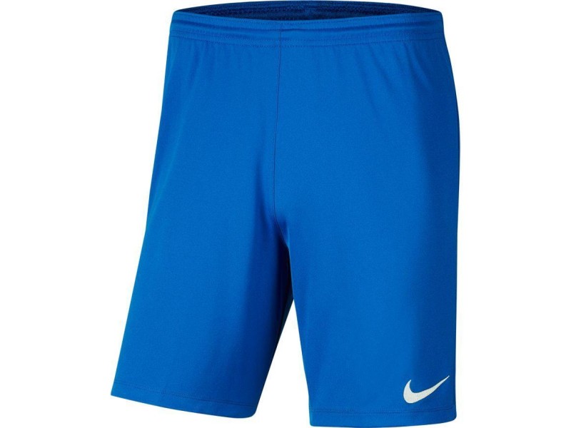 NIKE PANTALONCINO PARK 3 JR - ROYAL BLUE/WHITE