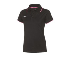 MIZUNO POLO - BLACK/PINK FLUO