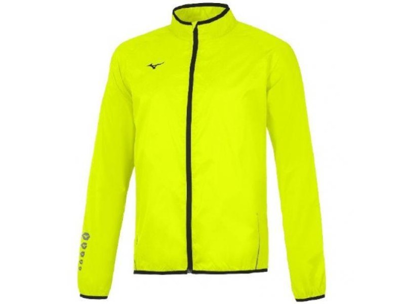 MIZUNO RAIN JACKET RUNNING AUTH - GIALLO FLUO