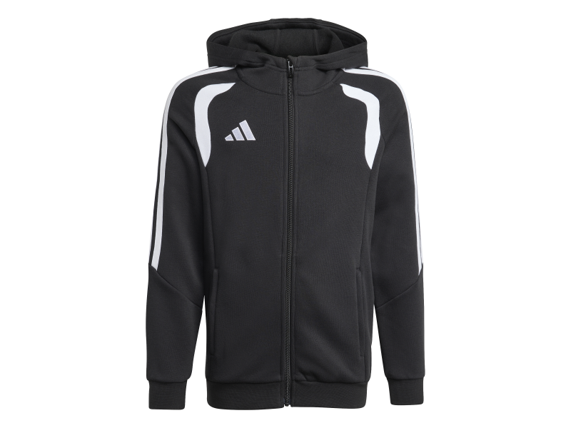 ADIDAS TIRO26 LEAGUE SW FZ HD JR. - BLACK/WHITE