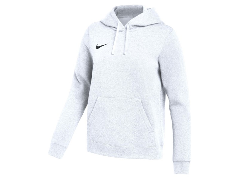 NIKE PARK 26 FLC PO HOODIE W. - WHITE/BLACK