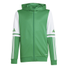 ADIDAS SQUADRA25 HOODY JR. - TEAM GREEN/WHITE