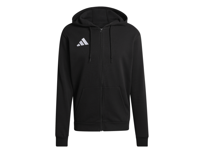ADIDAS ENTRADA26 FULL ZIP HOODIE - BLACK/WHITE