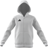 ADIDAS ENTRADA26 FULL ZIP HOODIE JR. - WHITE/BLACK