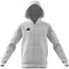 ADIDAS ENTRADA26 FULL ZIP HOODIE JR. - WHITE/BLACK