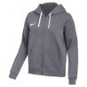 NIKE PARK 26 HOODED FZ W. - CHARCOAL HEATHR/WHITE