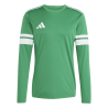 ADIDAS SQUADRA25 JERSEY LONG SLEEVE - TEAM GREEN/WHITE