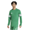 ADIDAS SQUADRA25 JERSEY LONG SLEEVE - TEAM GREEN/WHITE