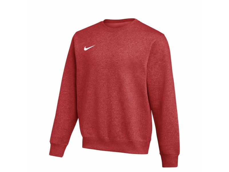NIKE PARK 26 FLC CREW - UNIVERSITY RED/WHITE