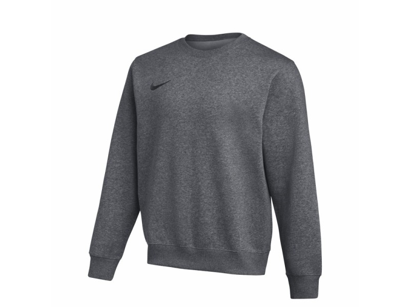 NIKE PARK 26 FLC CREW - DK GREY HEATHER/BLACK