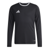ADIDAS ENTRADA26 LONG SLEEVE JERSEY JR. - BLACK/WHITE