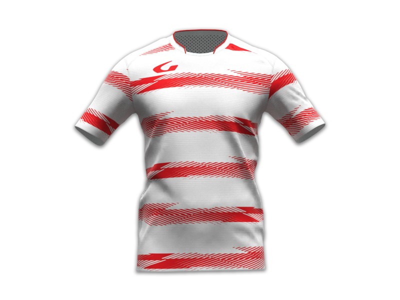 GEMS MAGLIA SOUNDER - BIANCO/ROSSO